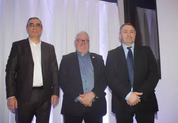 De gauche à droite : Jean-Luc Dolléans, Serge Vidal et Yannick Fialip, réunis pour les vœux de l'interconsulaire.