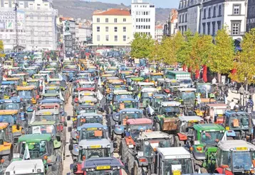 Pas de tracteur le 23 juin mais des vaches, brebis... descendues du Massif central.