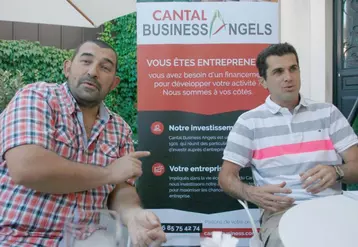 Olivier Theil, patron de Mécatheil, et Sébastien Pissavy, membre de Cantal business angels.