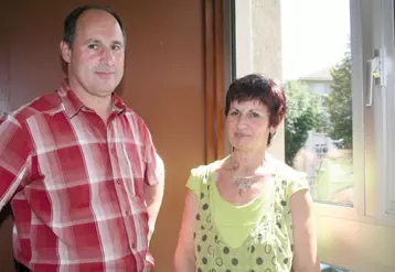 Chantal Cor et Jean-Louis Bruel de la section laitière FDSEA.
