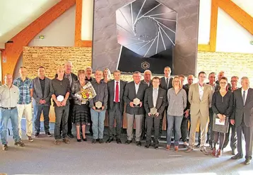 Le préfet du Cantal Richard Vignon a assisté à la remise des trophées de l'entreprise 2015.