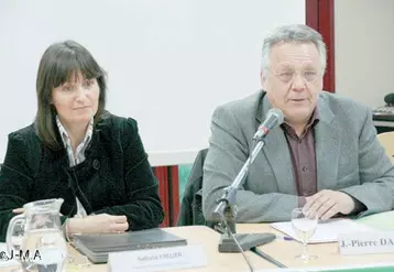 Nathalie Frelier, directrice régionale de l’Ademe, et Jean-Pierre Dabernat, président du Smoce.