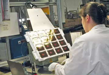 L’atelier galvanoplastie comprend un effectif essentiellement féminin.