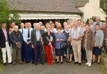 Les observateurs bénévoles de Météo France réunis pour la “photo de famille”.