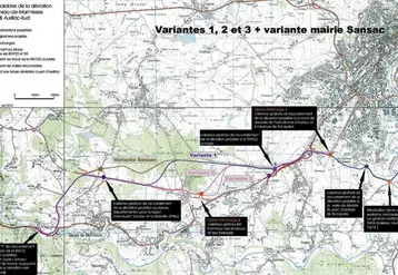 Le schéma récapitulatif des variantes a été proposé à l’assemblée afin de concrétiser des années d’études.