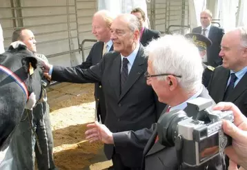 Jacques Chirac a inauguré jeudi matin la 15e édition du Sommet de l’élevage.