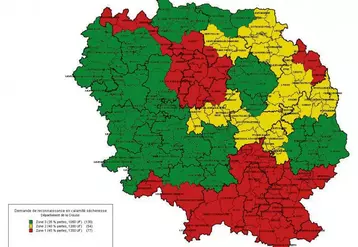 Après une première évaluation des pertes à 30 % en juillet, le bilan définitif de décembre passe à 35 % voire à 40 % ou 45 % selon les zones.