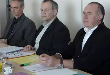 De gauche à droite : Didier Chauzeix (DRAAF), Louis-Marie Cailleau (ALL) et Didier Bayer (ALL).