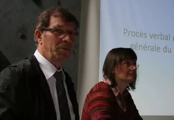 Henri Trichart, président de Galilait et Evelyne Gouret, directrice en poste depuis juillet 2011, suite au départ à la retraite de Jean-Paul Hennequin.