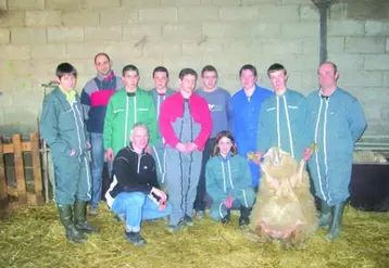 Les volontaires du Lycée Agricole.