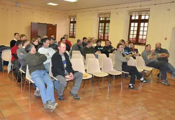 Les producteurs creusois concernés par la marque Lait de montagne se sont retrouvés à Mérinchal le 7 novembre.