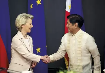 L’Union européenne et les Philippines ont entamé une étude exploratoire pour un accord de libre-échange lors de la visite d’Ursula Von der Leyen, présidente de la Commission européenne, à Manille les 30 et 31 juillet.
