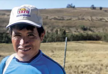 Robert Balabarca, agriculteur de 38 ans, est le représentant élu de la communauté paysanne « Cordillera Blanca », vivant à Canrey Chico