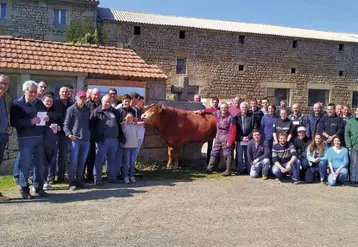 L’assemblée générale s’est poursuivie par la visite de l’élevage du Gaec Combourieu à La Besseyre Saint-Mary en Haute-Loire.