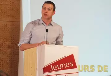 Julien Tufféry, président des Jeunes agriculteurs de la Lozère.