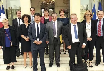 Les élus creusois ont été reçus à l’Élysée par Emmanuel Macron.