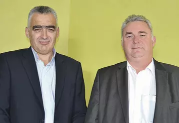 Jean-Claude Virenque, président d’Unicor et Denis Simon, nouveau directeur général