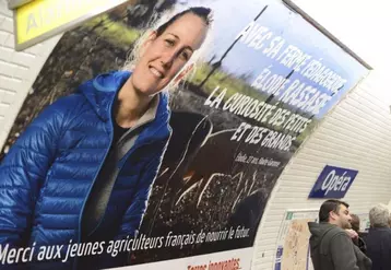 Avec JA, le dynamisme de l’agriculture s’affiche dans le métro