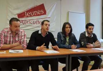 Matthieu Rodier, Julien Tufféry, Eugenie Brajon et Vincent Bonnet.