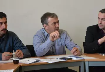 Pascal Lerousseau, Patrick Bénézit et Yannick Fialip.