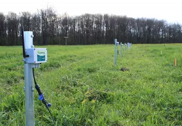Des sondes capacitives et tensiométriques ont été installées au coeur des microparcelles d'essais sur l'irrigation des prairies.