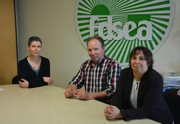 Hélène Burgaud-Tocchet, Christian Arvis et Séverine Bry.