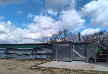 séchoir à bottes rondes sans bottes chaudière plaquettes