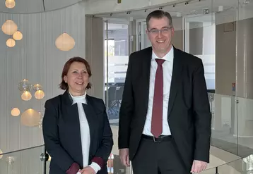 Chantal Debost, présidente et Frédéric Baraut, directeur général du Crédit Agricole Centre France ont présenté le bilan 2023 de l'établissement bancaire. 