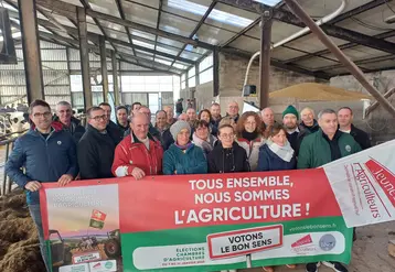 Les candidats de la liste JA-FDSEA ont été présentés le 17 décembre dernier à St Christophe sur Dolaizon.