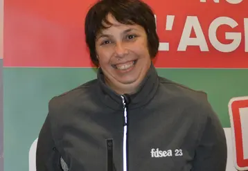 Séverine Bry, présidente de la Commission des agricultrices de la FDSEA de la Creuse.