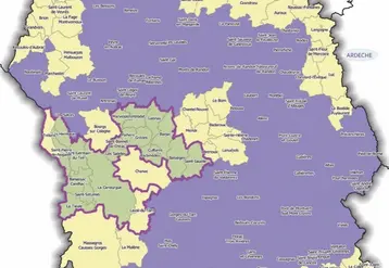 La carte 2025 des cercles de protection en Lozère