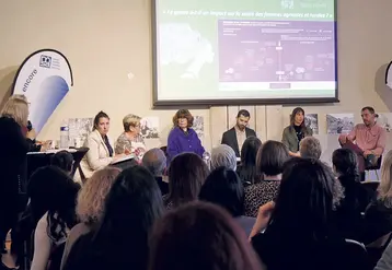L'une des tables rondes du matin pour parler de la place des femmes en agriculture