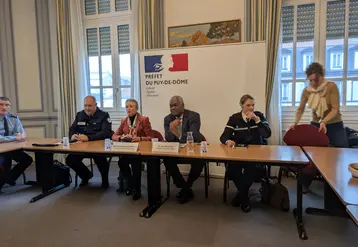 réunion préfet, gendarmerie, police et tribunal délinquance puy de dome