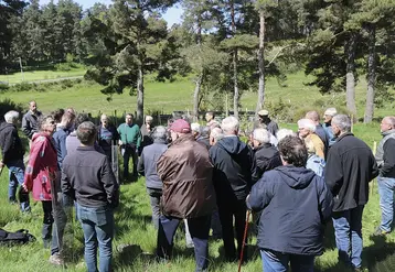 L'ASLG des forêts de Terre de Peyre réunie sur une parcelle