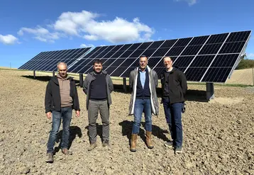 De gauche à droite : Frédéric Robert, Arnaud Jarrige, Mickaël Mairand et Jean-François Moreau.