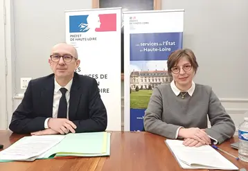 Le Préfet de Haute-Loire, Yvan Cordier, et la directrice de la DDETSPP, Carole Souvignet ont fait un point sur la DNC.