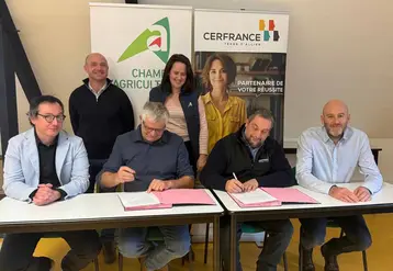 signature du partenariat entre Cerfrance Terre d'Allier et la Chambre d'agriculture de l'Allier