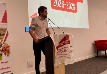 Julien Duplomb, président des JA43.