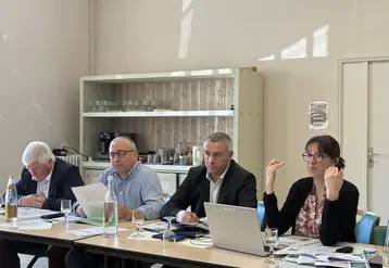 De gauche à droite : Jean-Luc Perrin, Patrick Bénézit, Yannick Failip et Léa Geneix.