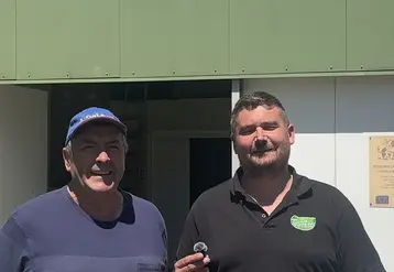 Dominique Viallard à gauche, et Anthony Paulet à droite. 