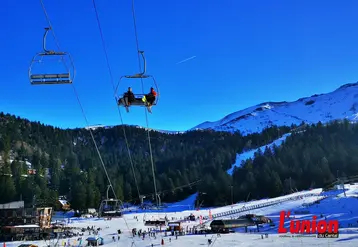station de ski et télésiège
