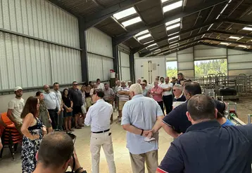 rencontre JA03 et préfet de l'Allier à Cressanges
