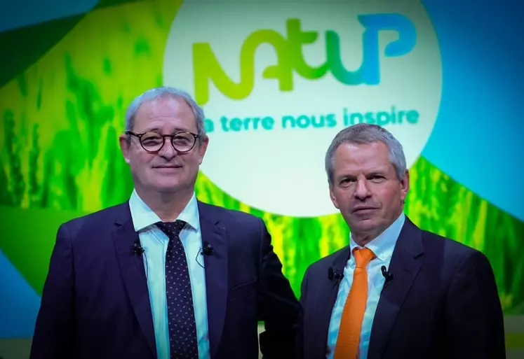 Jean-Charles Deschamps président de NatUp à droite et Patrick Aps directeur général à gauche, font le point sur l'année 2021.