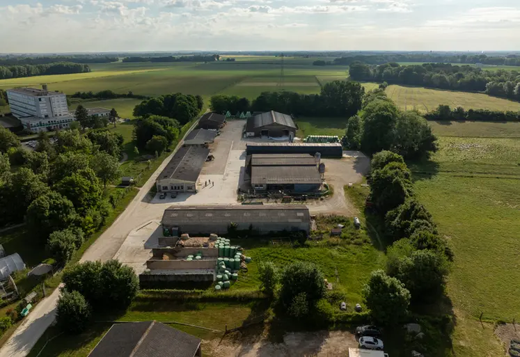 vue aérienne du lycée agricole de St Pouange