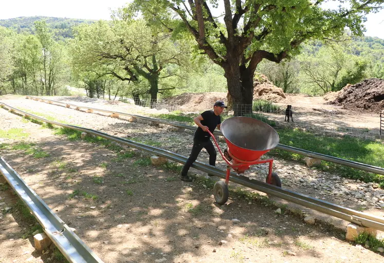 <em class="placeholder">La brouette distributrice de grain pour les brebis</em>