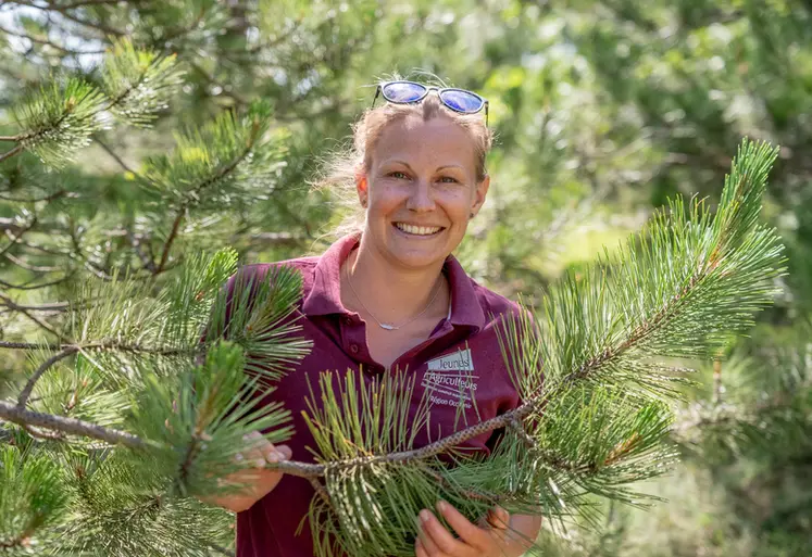 <em class="placeholder">Aude Geiger, éleveuse en Gaec dans l’Hérault de 500 brebis de race Caussenard des Garrigues, 50 vaches de race Aubrac</em>