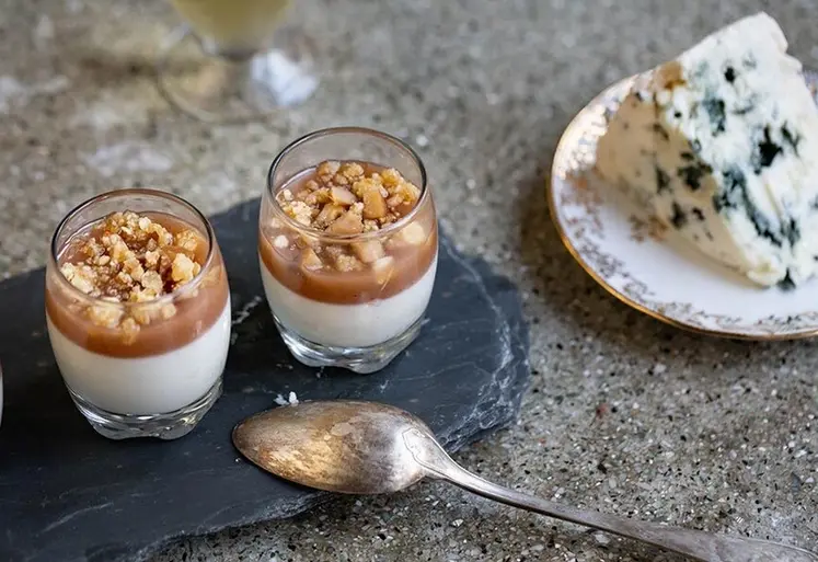 <em class="placeholder">Panna Cotta roquefort et châtaignes</em>