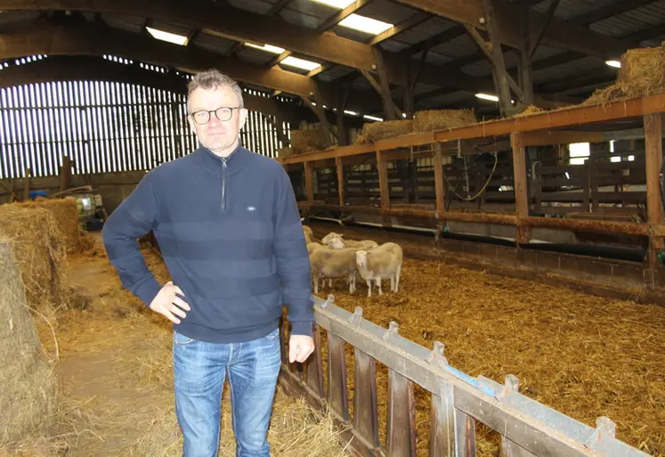 <em class="placeholder">Un éleveur se tient dans sa bergerie</em>