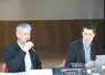 <em class="placeholder">Thierry Orcière et Christophe Guillerand, lors de l&#039;assemblée générale de Copagno, le 27 mai à Coren (Cantal).</em>
