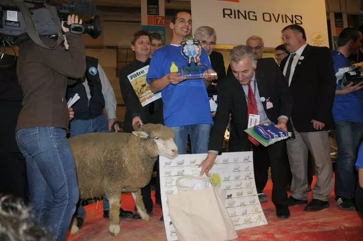 Le vainqueur des ovinpiades, Gaël Eyssautier, élève du lycée agricole de Carmejane